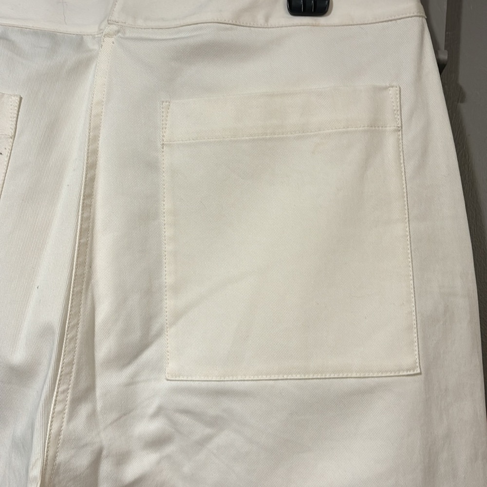 Off White Cropped Pants - image 3